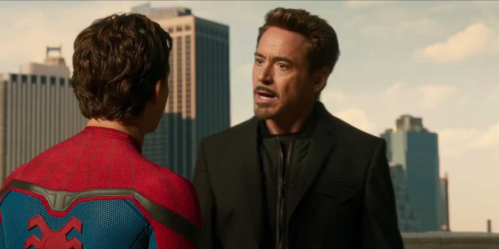 Spider-Man and Tony Stark