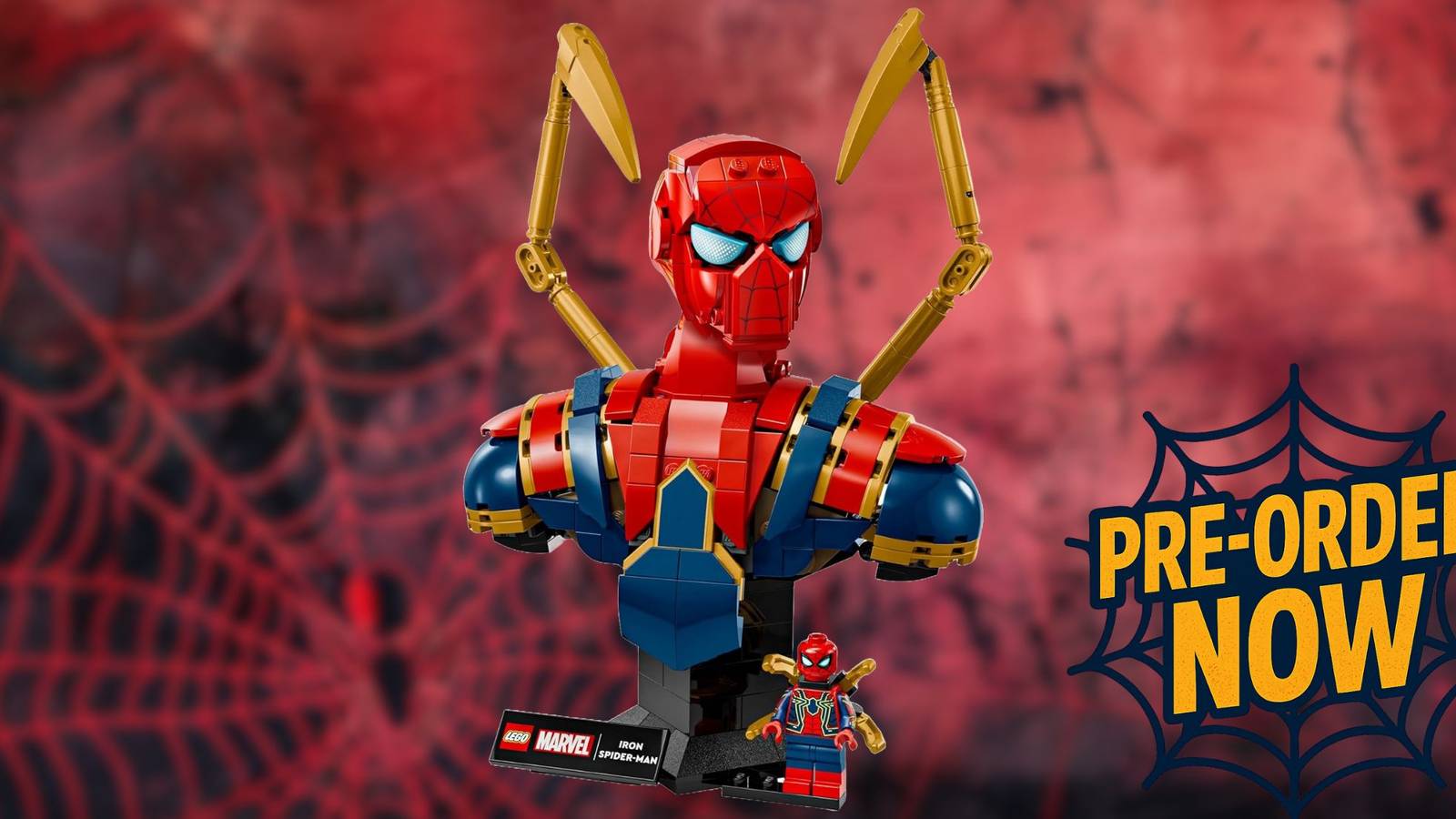 LEGO Iron Spider Bust Now Available For Pre-Order On Amazon