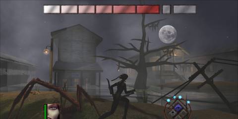 Mid-battle in BloodRayne