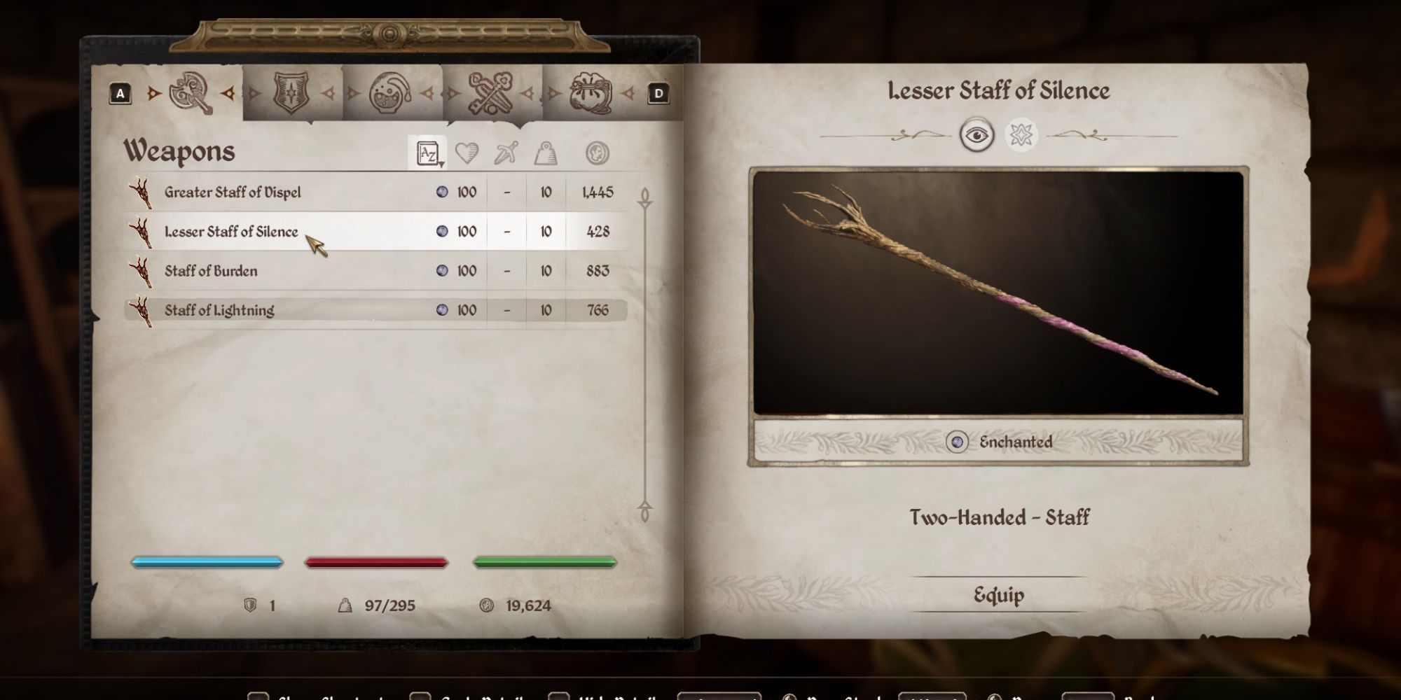 Silent parentan measured