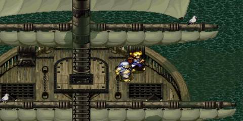 Standing on a ship in Alundra