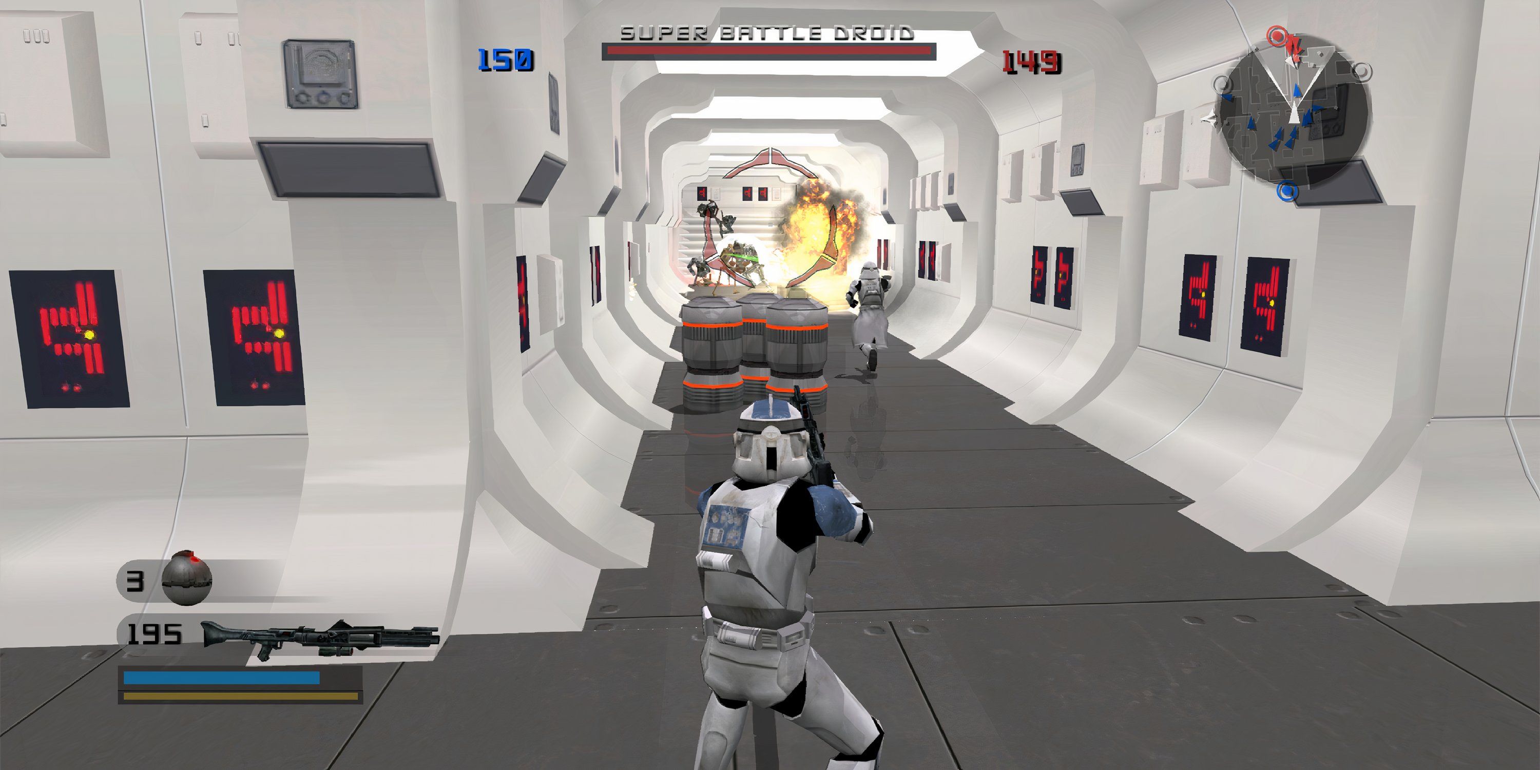 Clone Trooper on the Corellian Corvette in Star Wars: Battlefront 2 (2005)