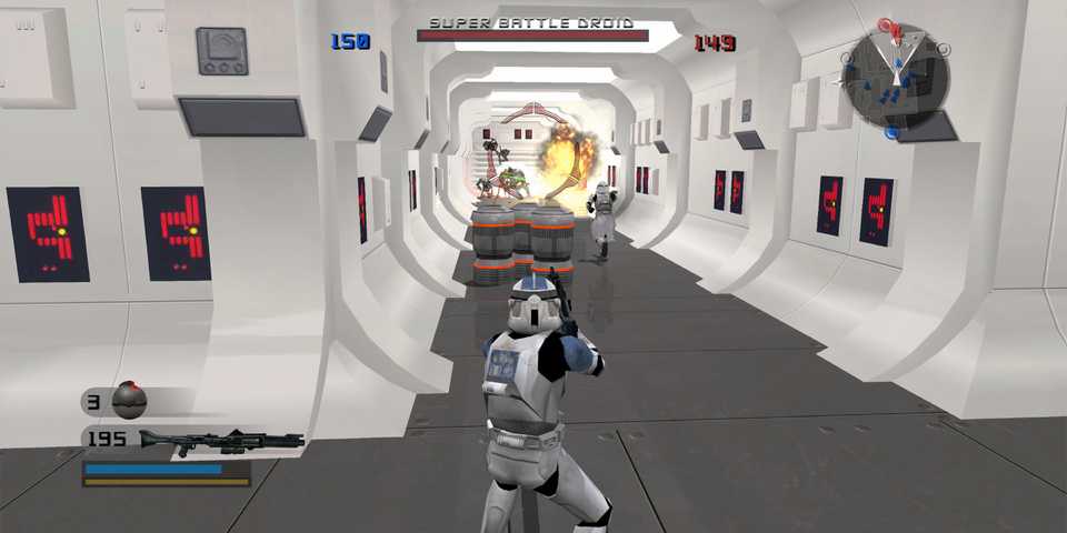 Clone Trooper on the Corellian Corvette in Star Wars: Battlefront 2 (2005)