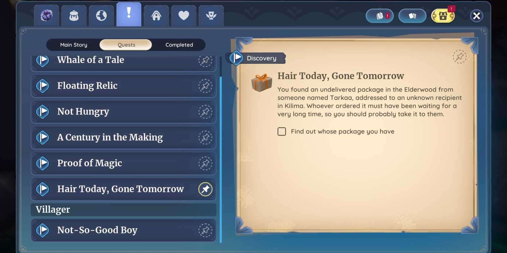 Starting Hair Today, Gone Tomorrow quest in Palia