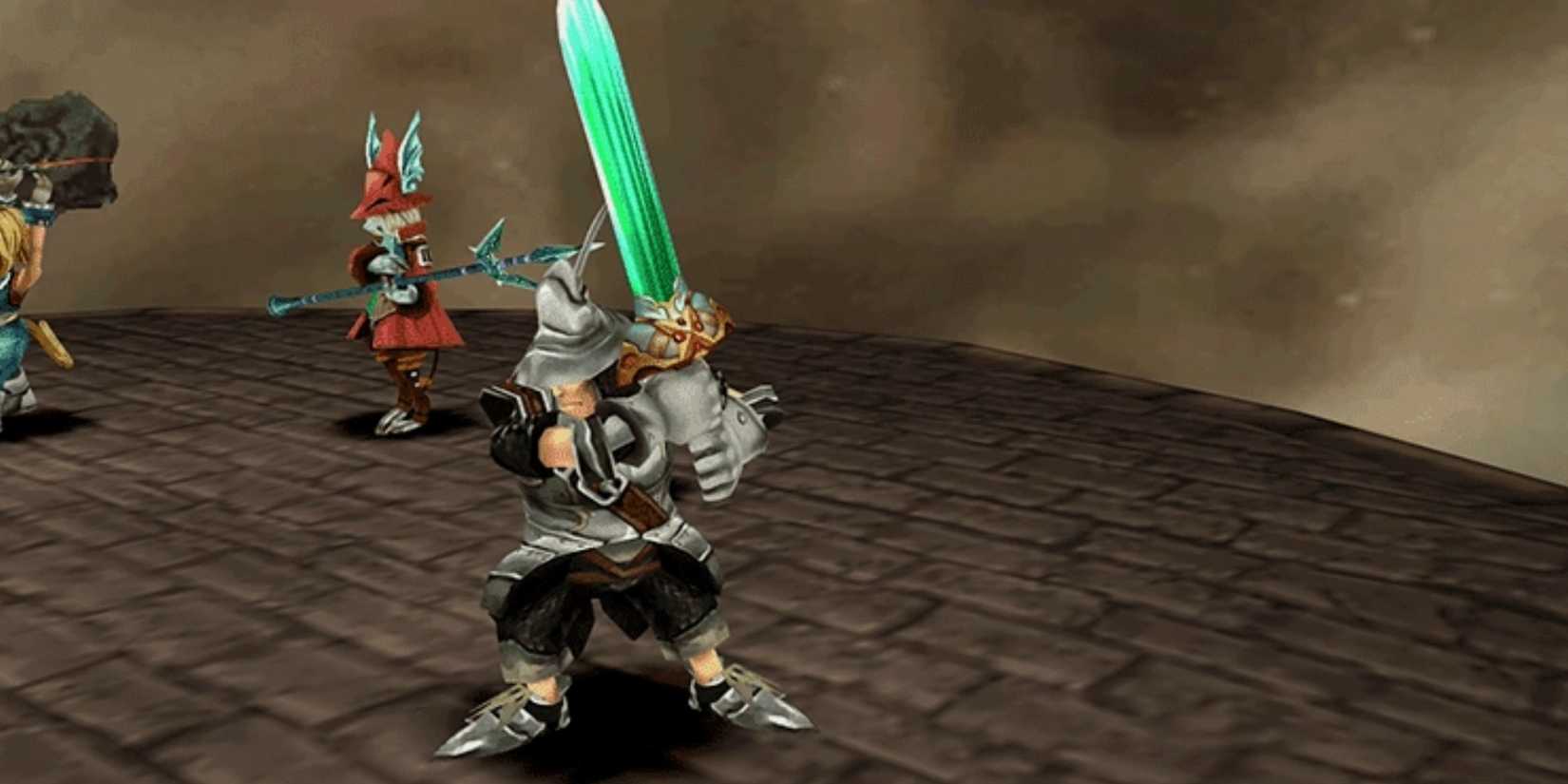 Steiner holding Excalibur 2 in Final Fantasy 9