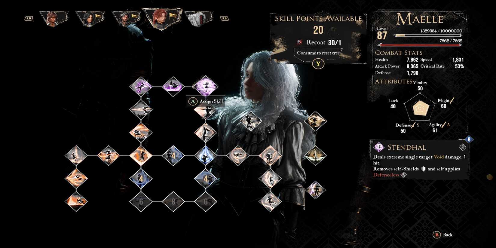 Stendhal skill in Clair Obscur Expedition 33