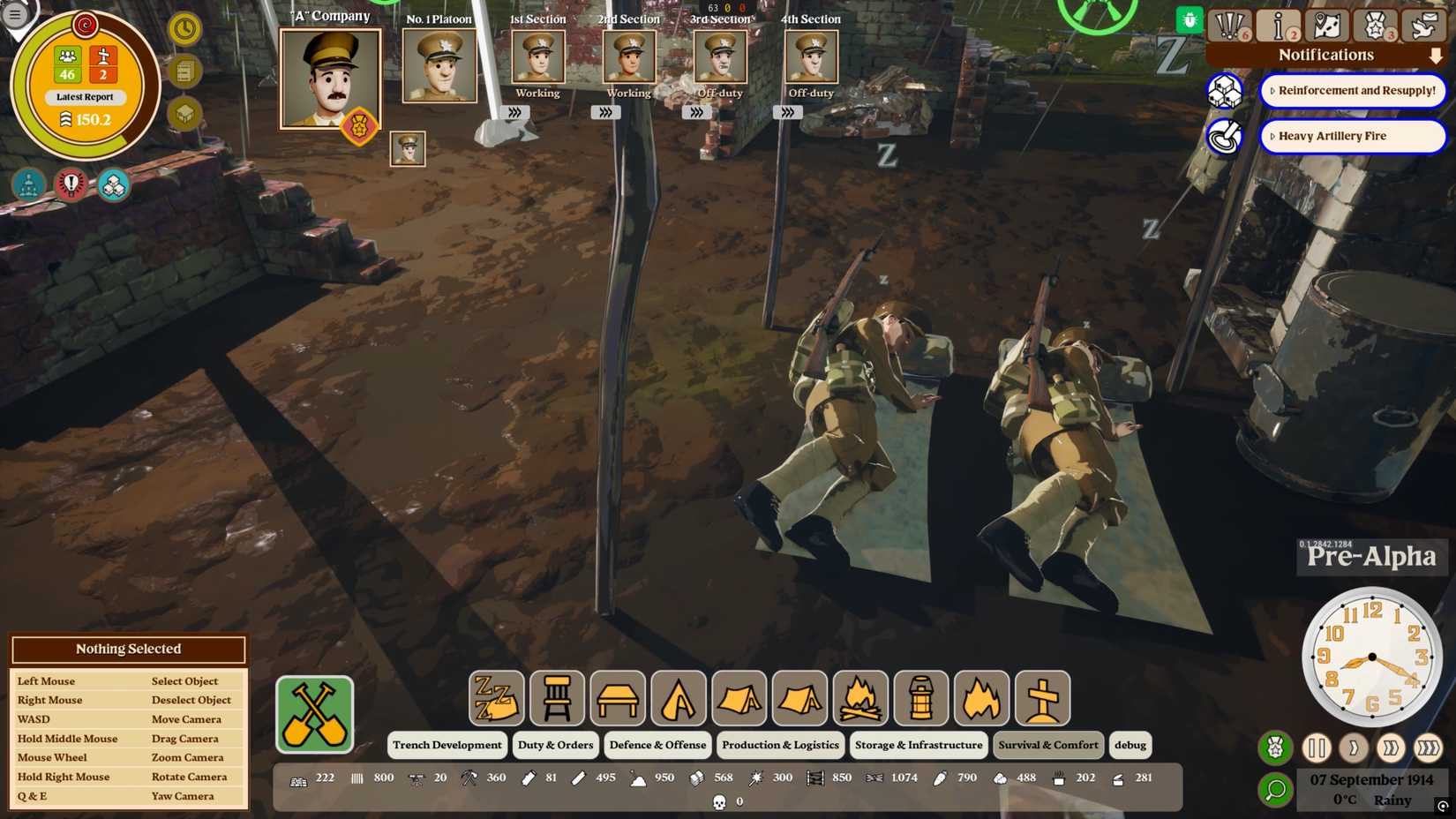 Dig In Sleeping soldiers