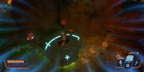 Stomping on Floating Stone Platforms Revenge of Savage Planet