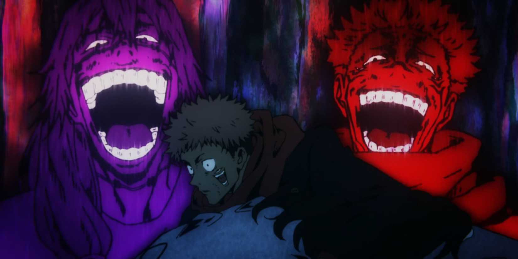 Sukuna and Mahito laughing at Itadori - Haesun Jujutsu