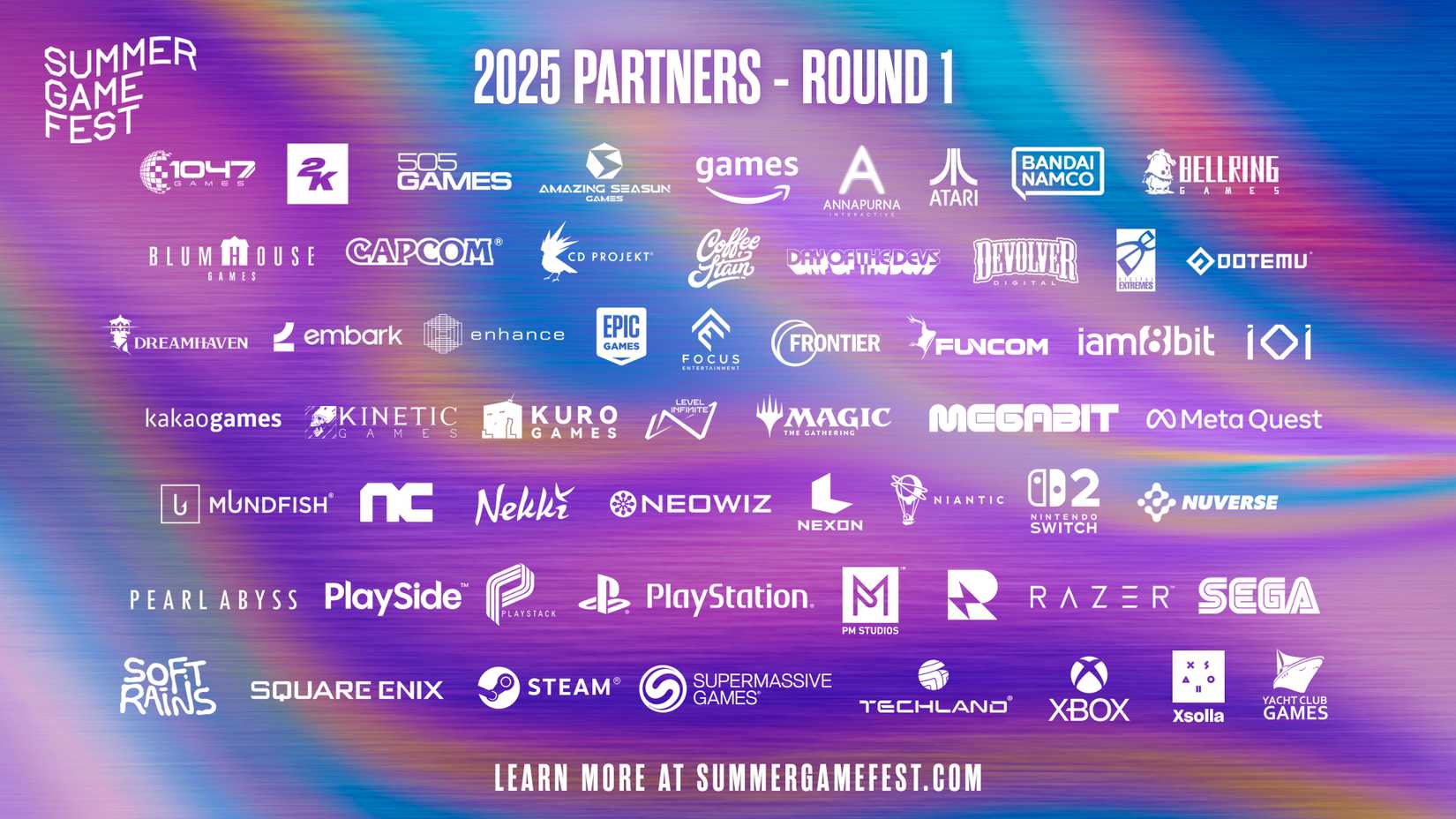 Summer Game Fest SGF 2025 Partners Round 1