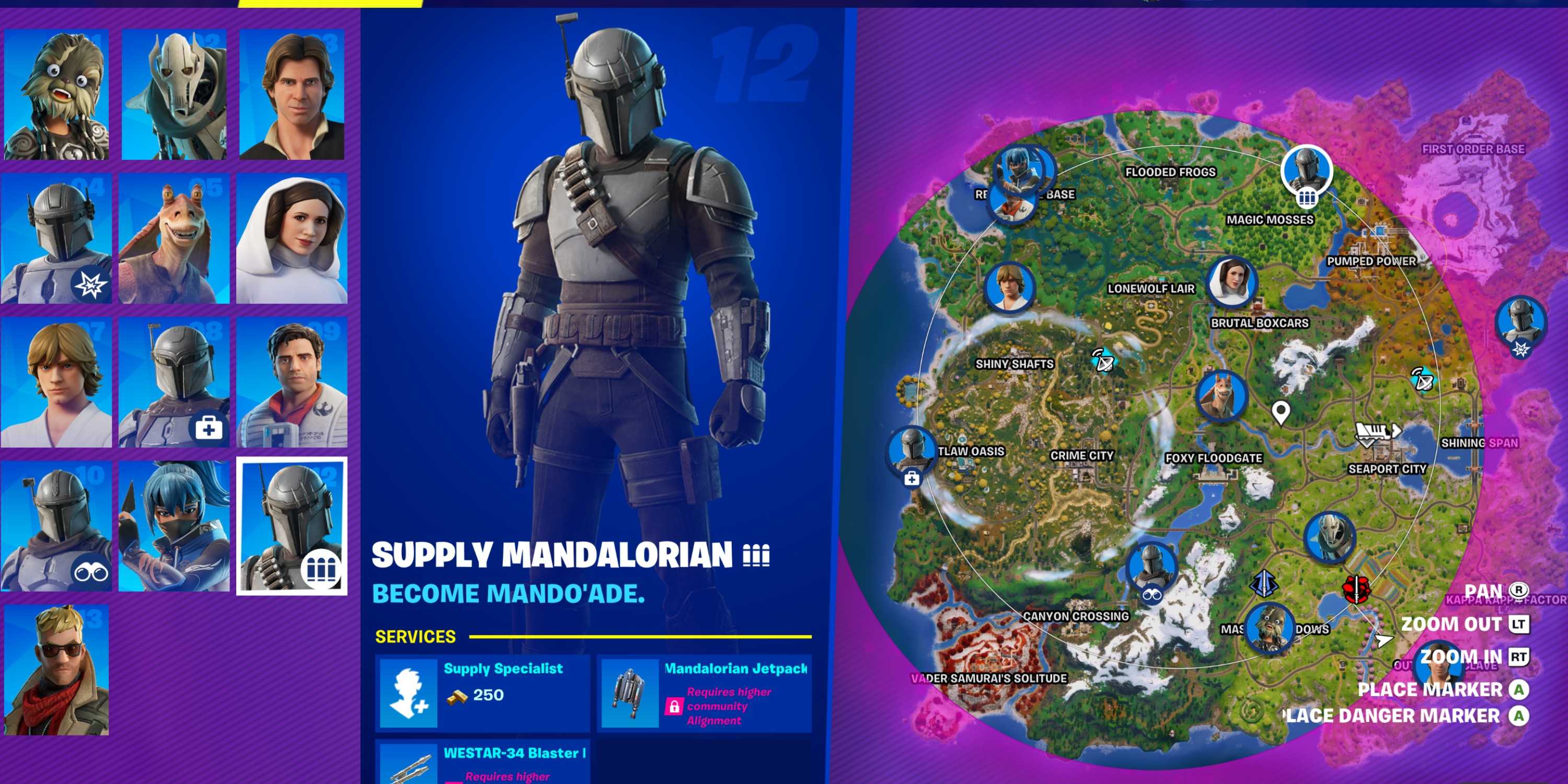 First Order Outpost Mandalorian NPC Locations in Fortnite