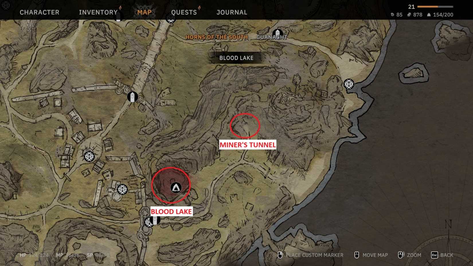 Tainted Grail The Fall of Avalon Blood Lake and Miner's Tunnel