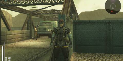Taking cover in Metal Gear Solid Portable Ops