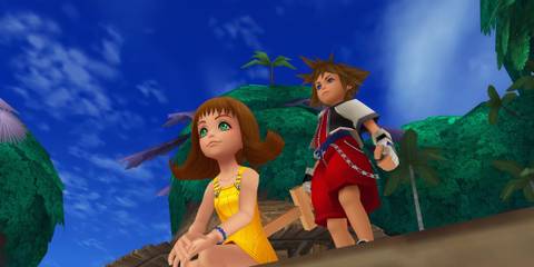 Talking to Selphie in Kingdom Hearts