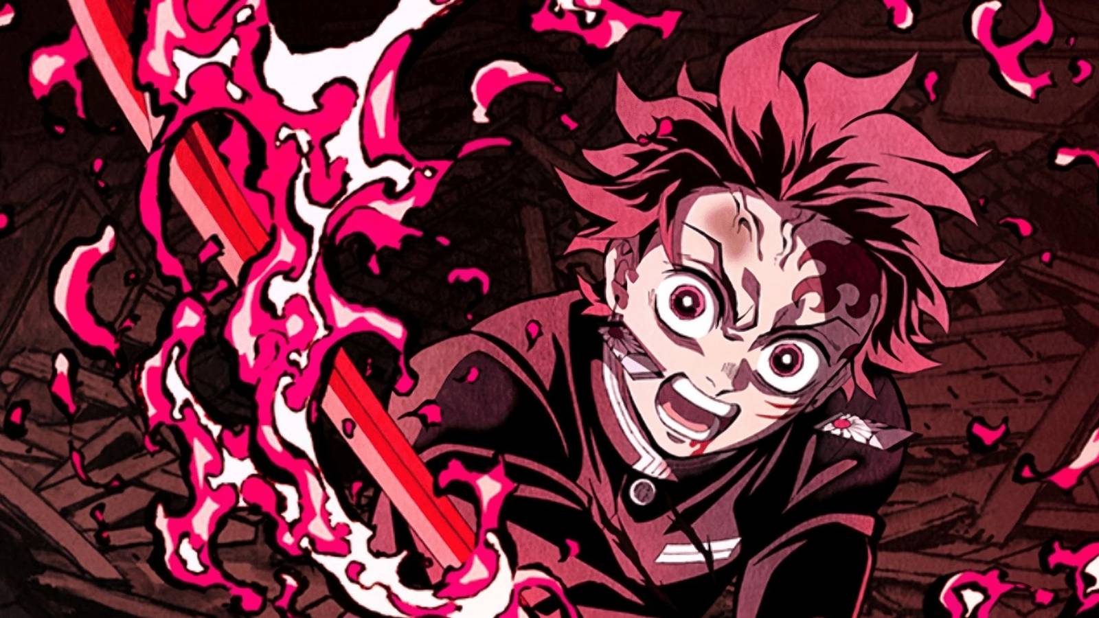 picture: tanjiro kamado in official demon slayer poster.