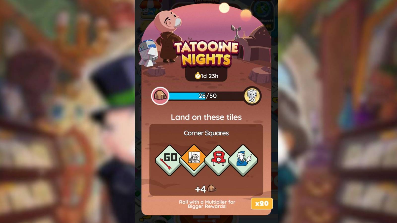 tatooine nights monopoly go