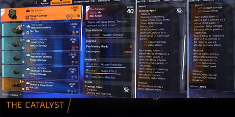 The Catalyst Exotic Mask Stats Division 2 Battle For Brooklyn