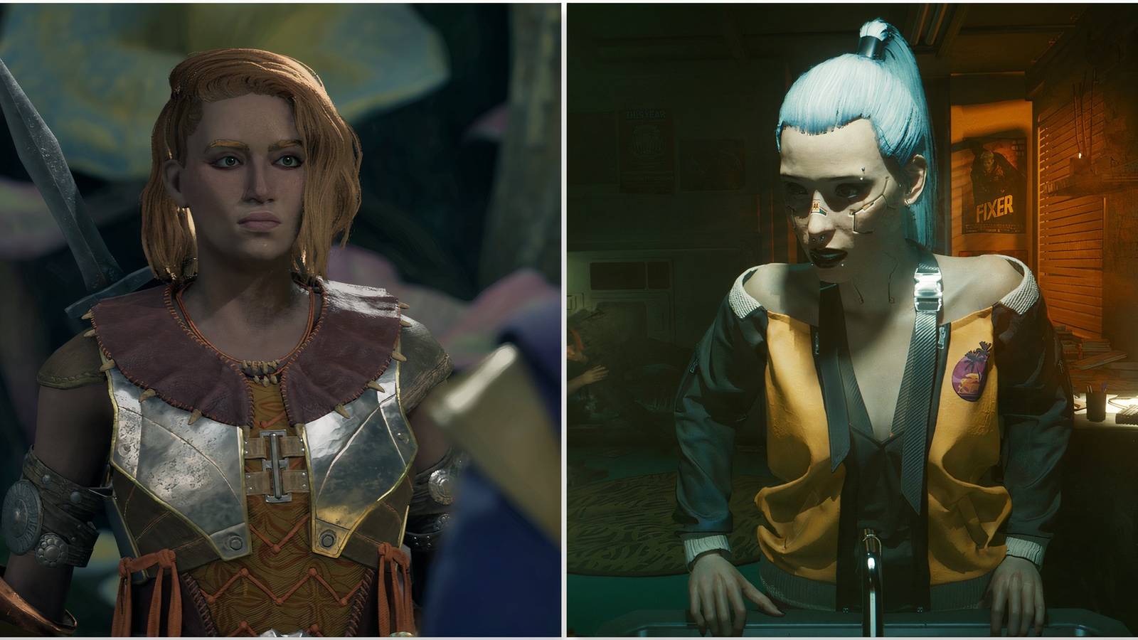 The Envoy in Avowed and V in Cyberpunk 2077