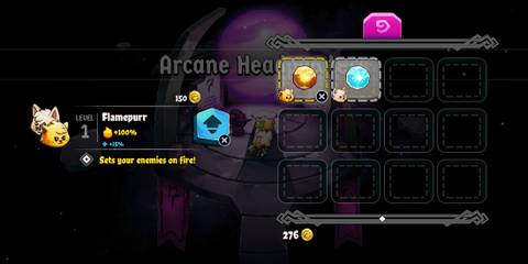 The magic upgrade menu Cat Quest 2