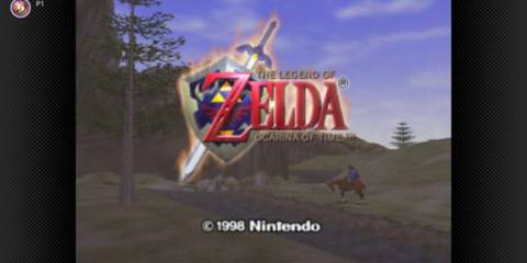 The Nintendo Switch Online title screen - The Legend of Zelda Ocarina of Time