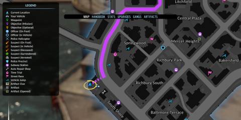 the-precinct-rare-vehicle-emerald-strike-map-location