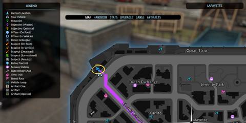 the-precinct-rare-vehicle-red-77-map-location