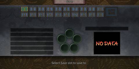 The save menu in Onimusha 2 Samurai’s Destiny