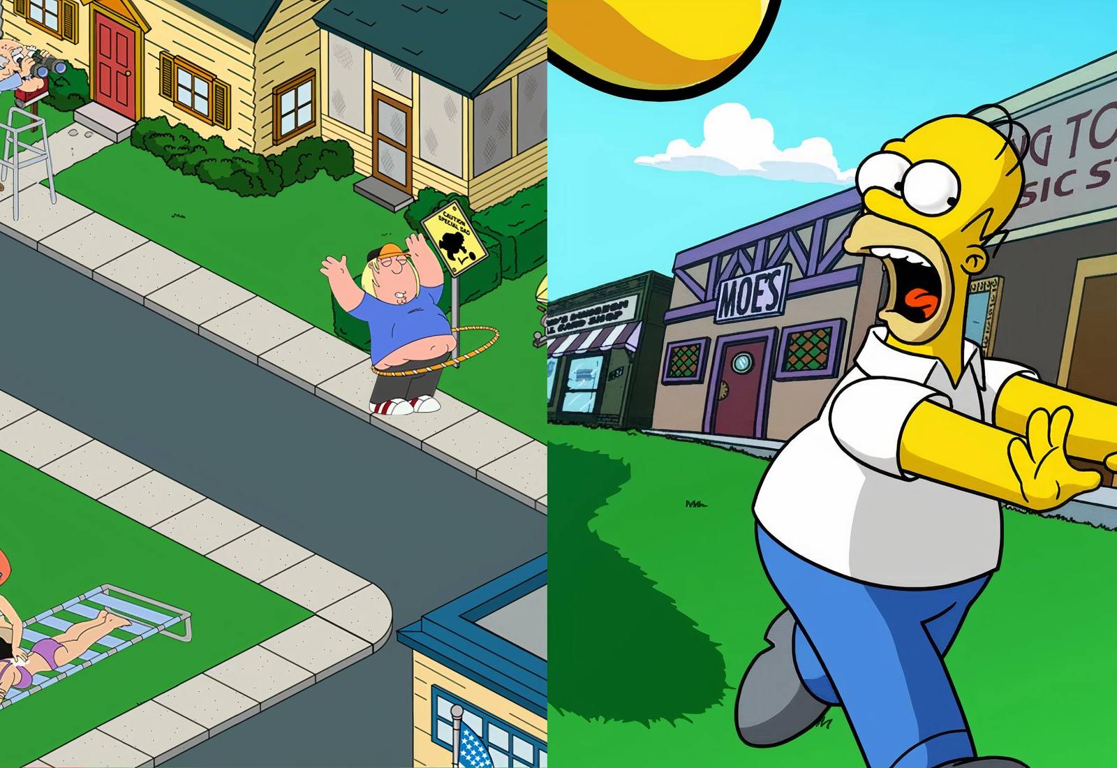 Simpsons Family Guy Tausch
