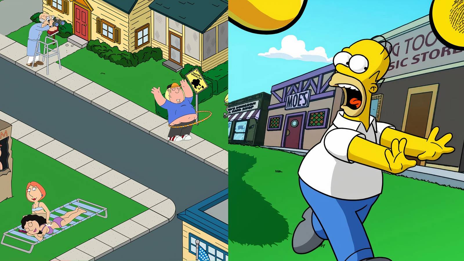 The simpsons Tapped Out fans try Family Guy game but say it’s not the same