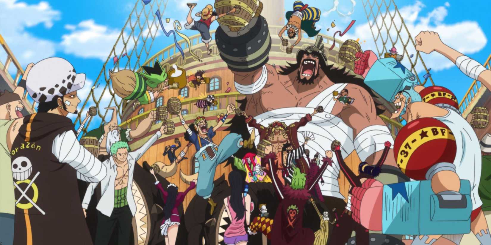 The Straw Hat Grand Fleet celebrates - One Piece