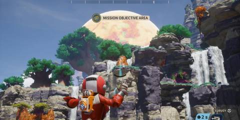 Throwing Blight Bomb At Amber in Revenge of the Savage Planet