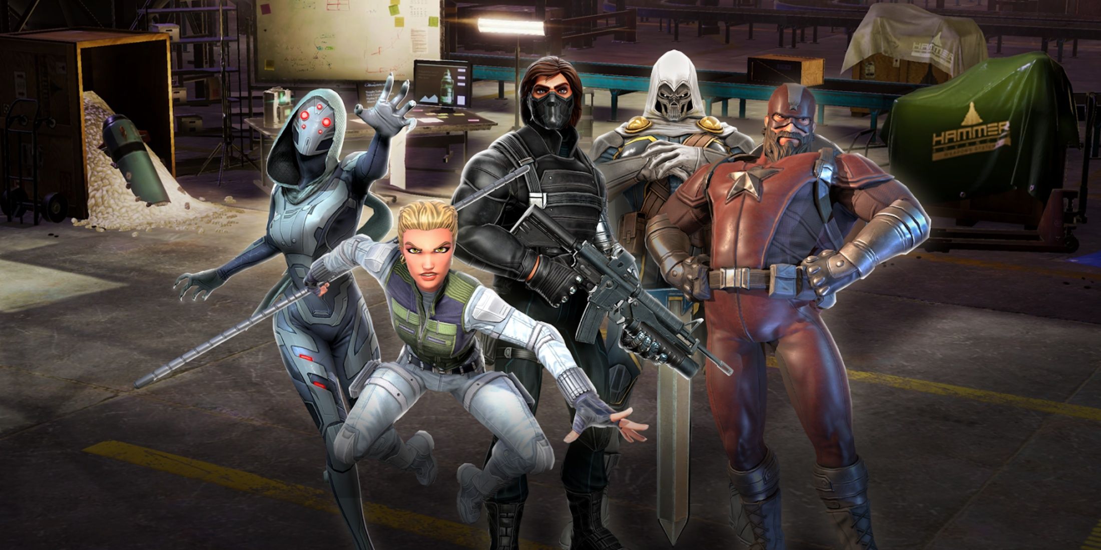 Thunderbolts Squad Up Marvel Strike Force