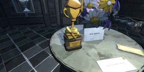 trophy and exam results in blue prince