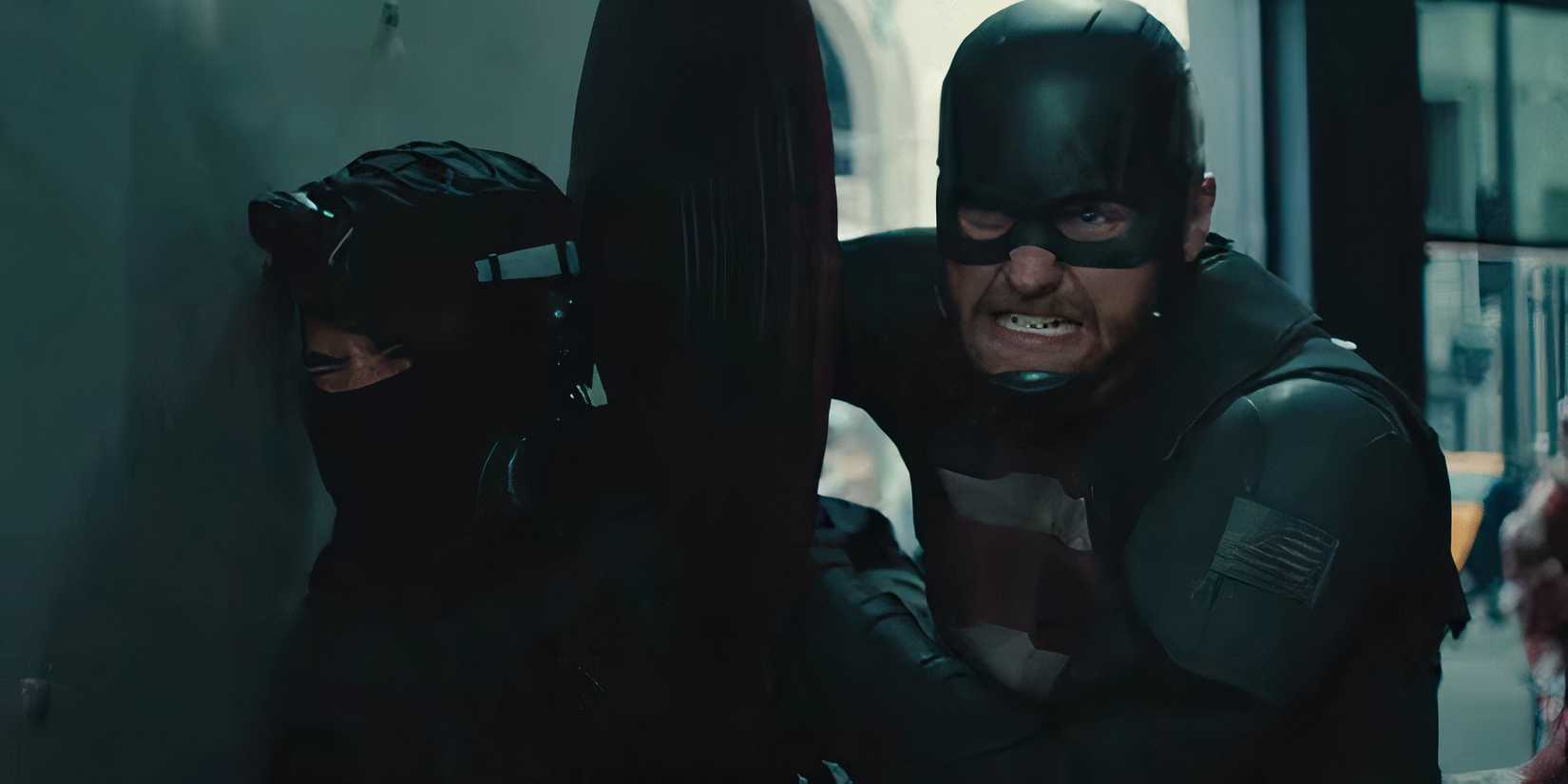 U.S. Agent fighting in Thunderbolts