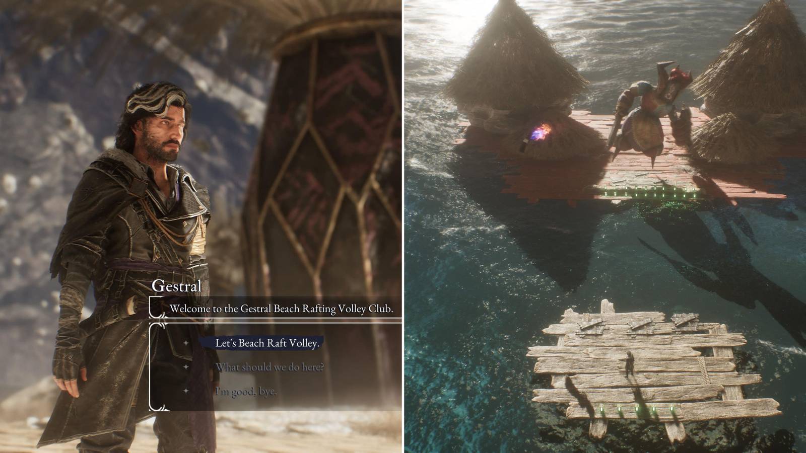 The Player Talking To The Gestral At Rafting Volley & Playing Against The Strongest Opponent