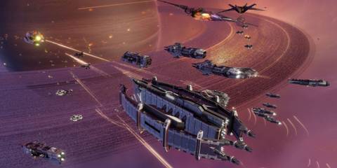 Fleets battling in Sins of a Solar Empire 2