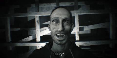 Lucas Baker recording himself in Resident Evil 7: Biohazard