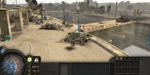 Gameplay with UI in Company of Heroes