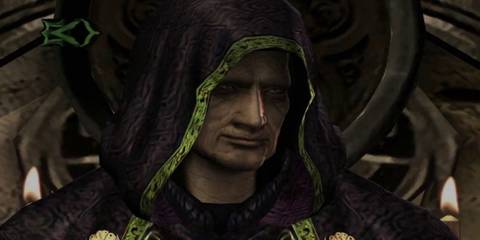 Osmund Saddler cloaked in Resident Evil 4