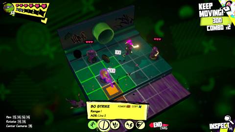 Donatello fighting Foot Clan inTMNT: Tactical Takedown