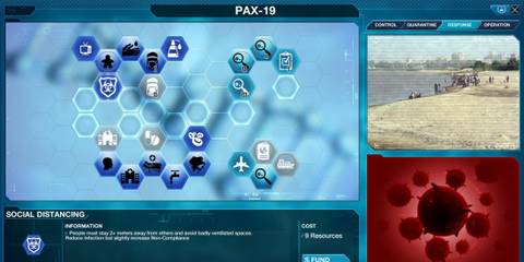 Choosing precautions in the Plague Inc: Evolved The Cure DLC