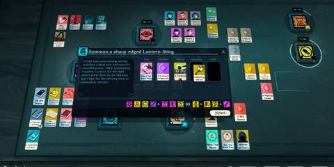 Summoning a sharp-edged lantern thing in Cultist Simulator
