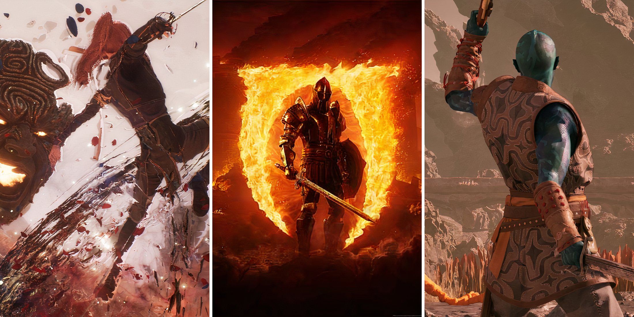 A grid showing Oblivion Remastered and the RPGs Avowed and Expedition 33