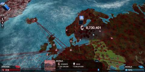 A Zombie outbreak in Plague Inc: Evolved