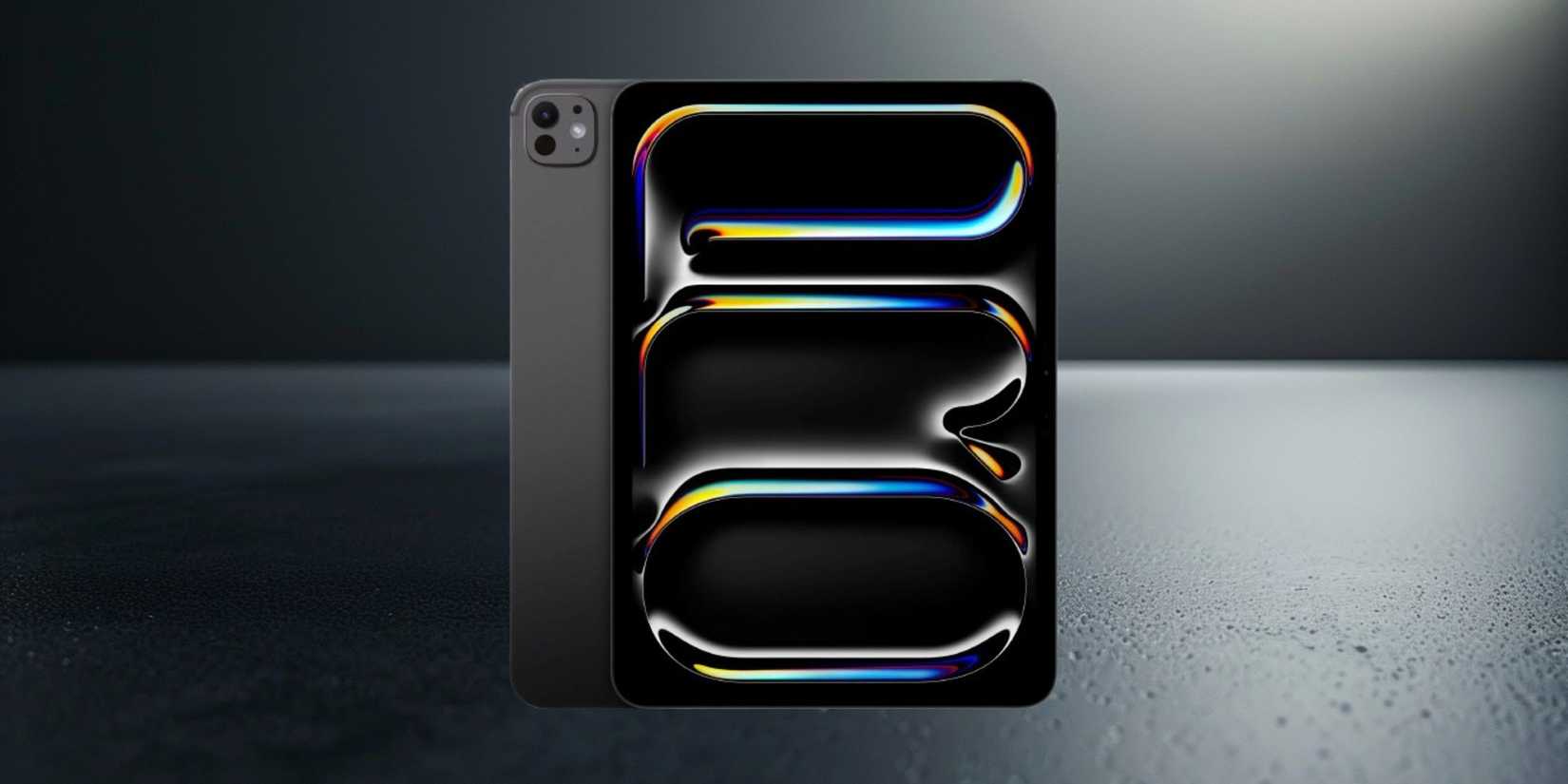 Image of an m4 ipad on a random moon image background. 