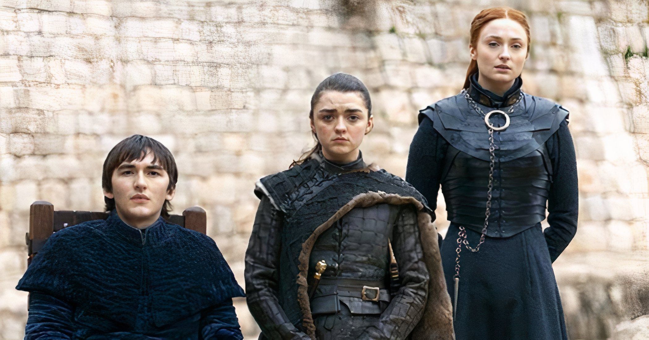 Sansa, Arya and Bran from Game of Thrones