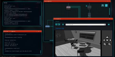 Looking at CCTV footage in Grey Hack