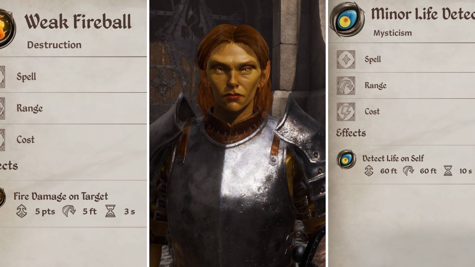 A High Elf Spellsword and two spells in Oblivion Remastered