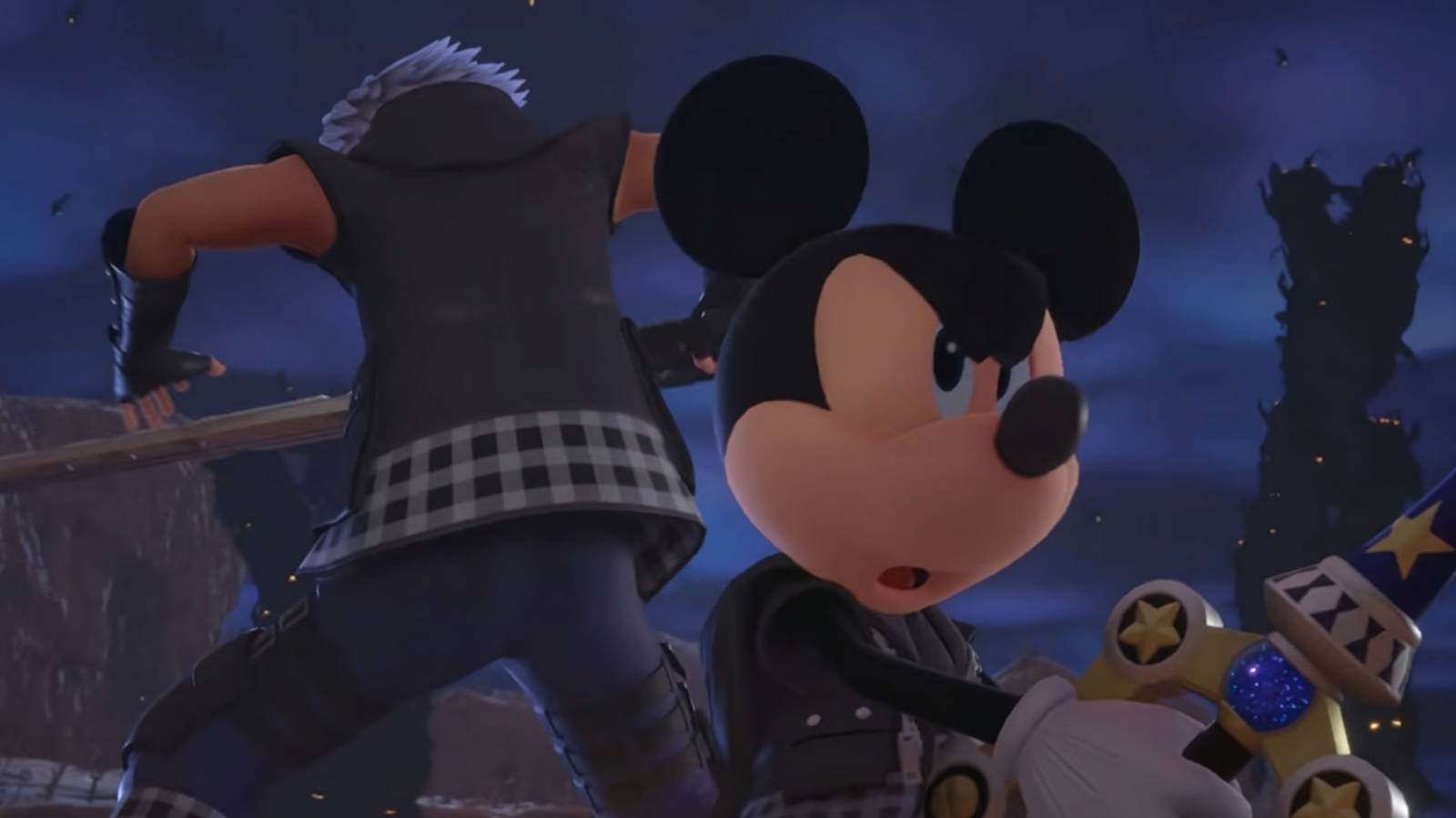 mickey kingdom hearts 3 combat with riku