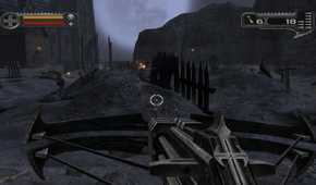 Using a crossbow in Darkwatch
